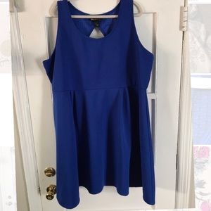 Lane Bryant royal blue dress
